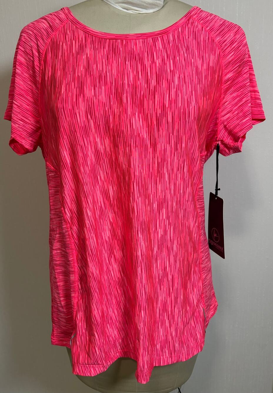 90 Degree by Reflex Women’s Plus Size Activewear Top Pink Size 1X NWT